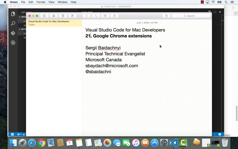 Visual studio code for mac os